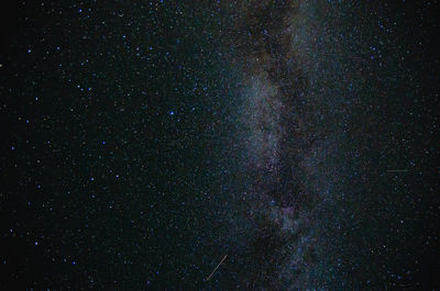 Low angle view of stars in sky at night