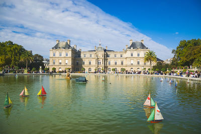 Boats in a building