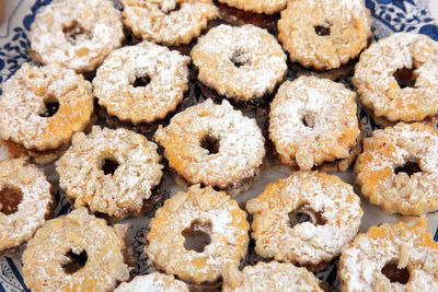Close-up of biscuits during christmas