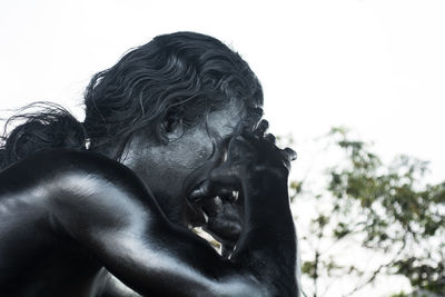 Low angle view of statue