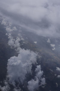 Low angle view of clouds in sky