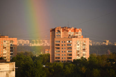 Residential buildings against sky