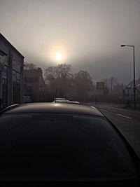 City street against sky