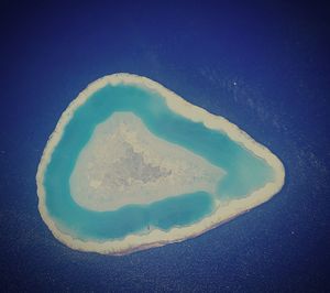 Aerial view of blue sea