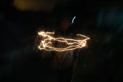 Light painting firework hole photography 