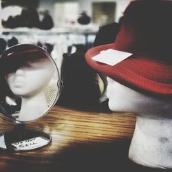 Close-up of eyeglasses on table