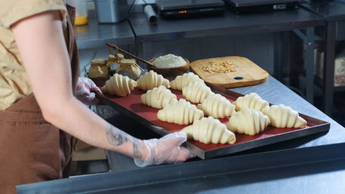 Close-up of food on table