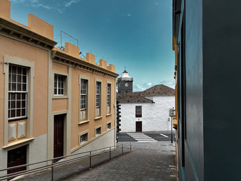 Street and buildings in la palma