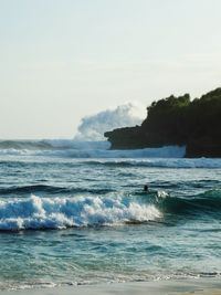 Scenic view of sea against sky