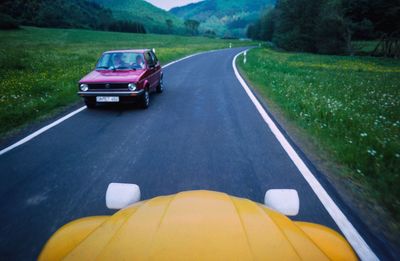 Car on road