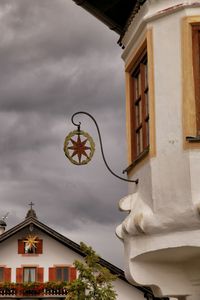 Low angle view of buildings against sky