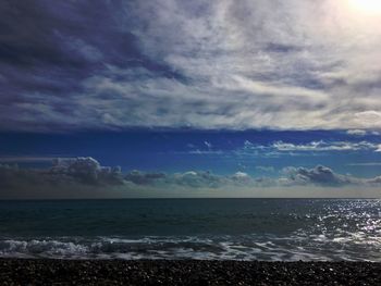 Scenic view of sea against sky