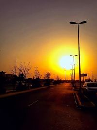 Road at sunset