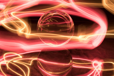 Close-up of light painting