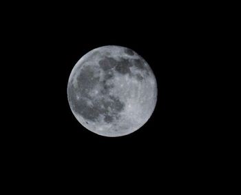 Low angle view of moon in sky