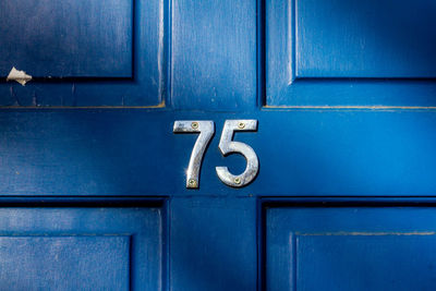 Close-up of closed door