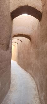 Narrow alleys in yazd, iran - looks like a painting