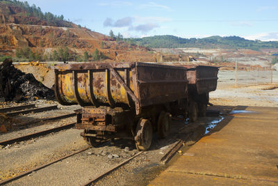 Train on railroad track