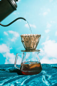 Close-up of drink on table