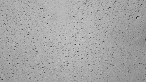 Water droplets on glass