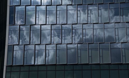 Full frame shot of glass building