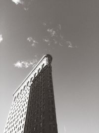 Low angle view of modern building against sky