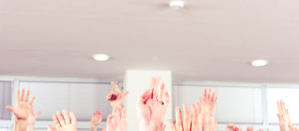 Close-up of hands