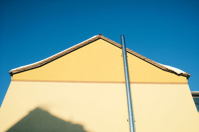 Low angle view of building against clear sky