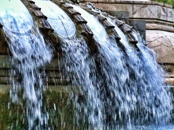 Scenic view of waterfall