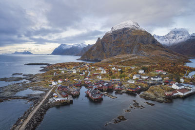 Surroundings of the norwegian village of "a"