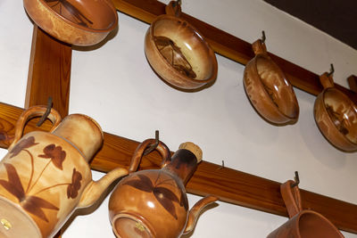 High angle view of spices on table