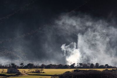 Panoramic view of landscape against sky