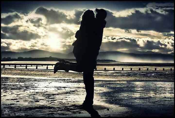 sky, silhouette, cloud - sky, sea, water, sunset, beach, cloud, lifestyles, men, standing, leisure activity, person, rear view, transfer print, full length, cloudy, auto post production filter