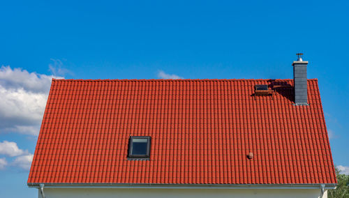 Low angle view of building against sky