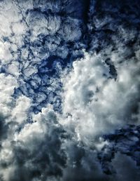 Low angle view of clouds in sky