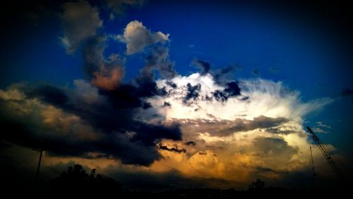 Low angle view of cloudy sky