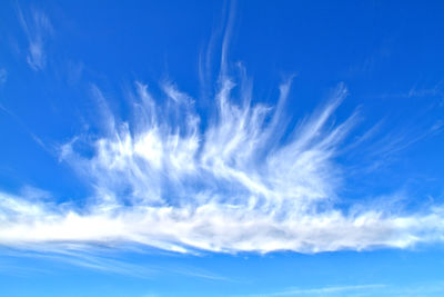 Low angle view of clouds in sky