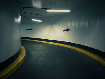 Illuminated tunnel