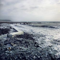 Scenic view of sea against sky