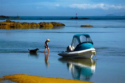 Scenic view of sea against sky