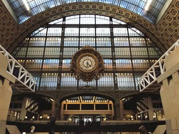 Low angle view of ceiling of railroad station