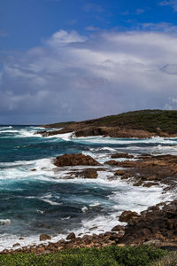 Scenic view of sea against sky