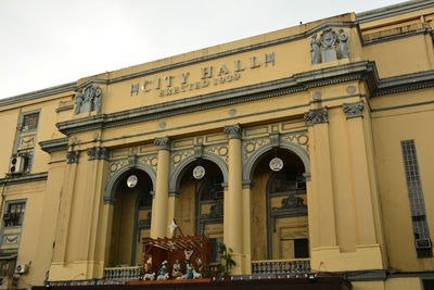 Low angle view of historical building