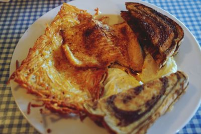 Close-up of served food