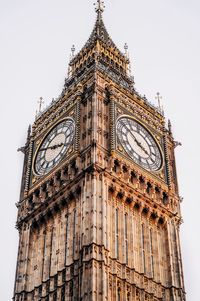 Low angle view of clock tower