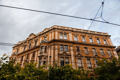 Low angle view of building against sky