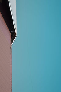 Low angle view of building against clear sky