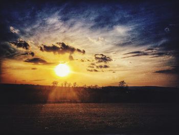 Scenic view of sky during sunset