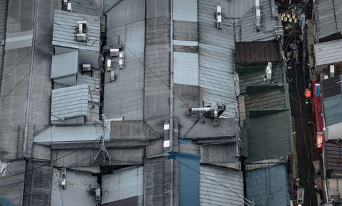 Low angle view of modern buildings in city