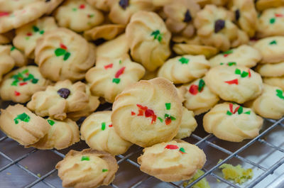 Full frame shot of cookies